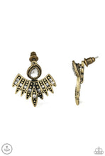 Load image into Gallery viewer, Wing Fling - Brass Earrings