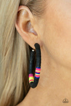 Load image into Gallery viewer, Colorfully Contagious - Black Earring