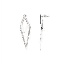 Load image into Gallery viewer, Point bank- White Earring