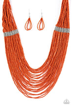 Load image into Gallery viewer, We Got The Bead -Orange Necklace
