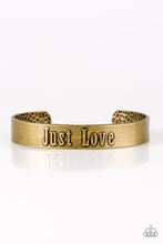Load image into Gallery viewer, Just Love  - Brass  BRACELET
