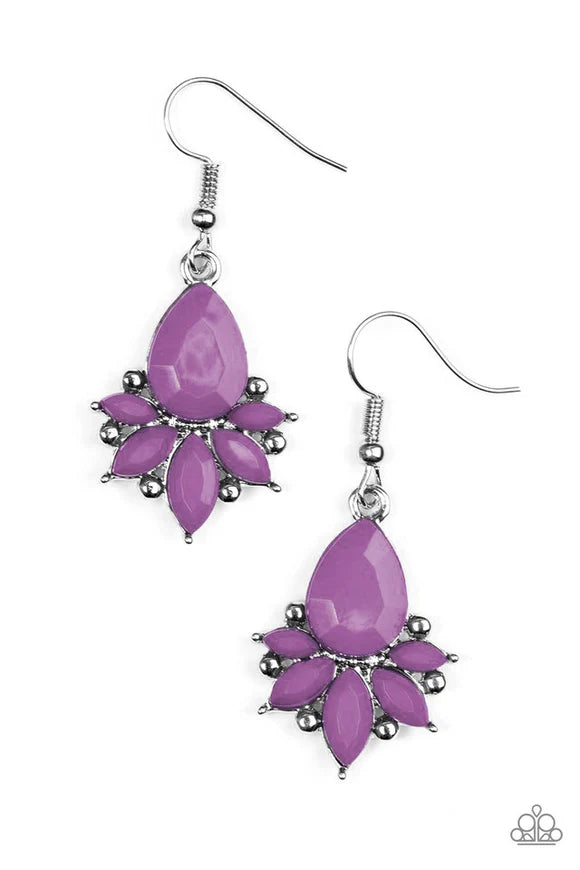 Glam Up  - PURPLE  Earring