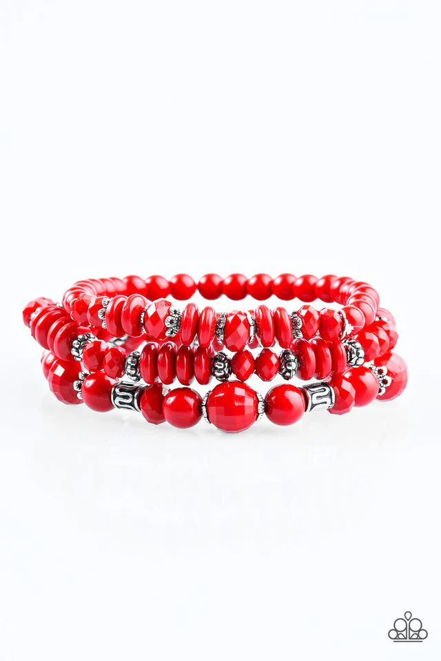 Disco Diva  - RED Bracelet