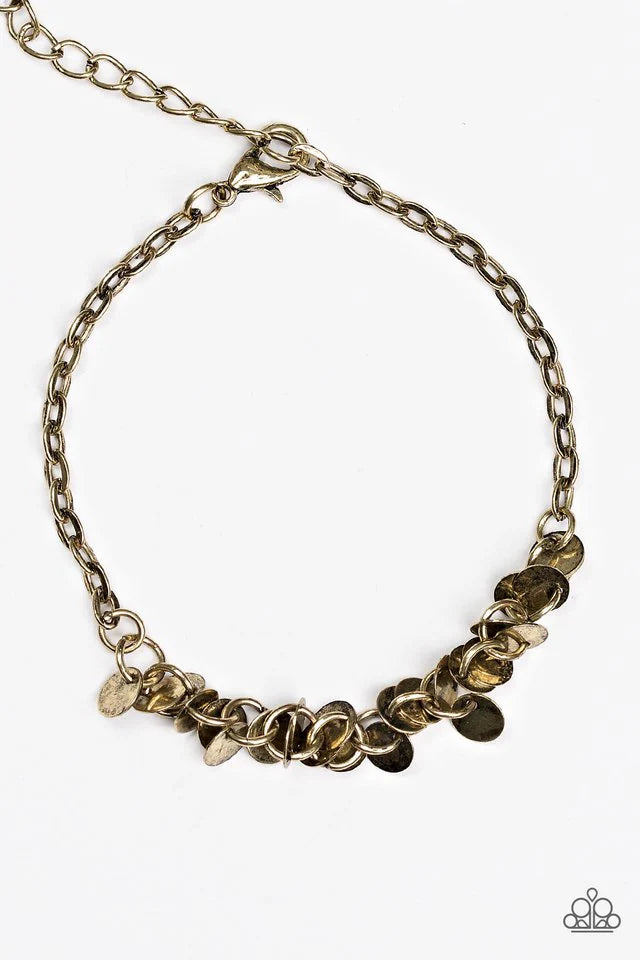 Shimmer Train - Brass  bracelet