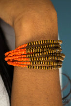 Load image into Gallery viewer, Across The Grass Land - Orange BRACELET
