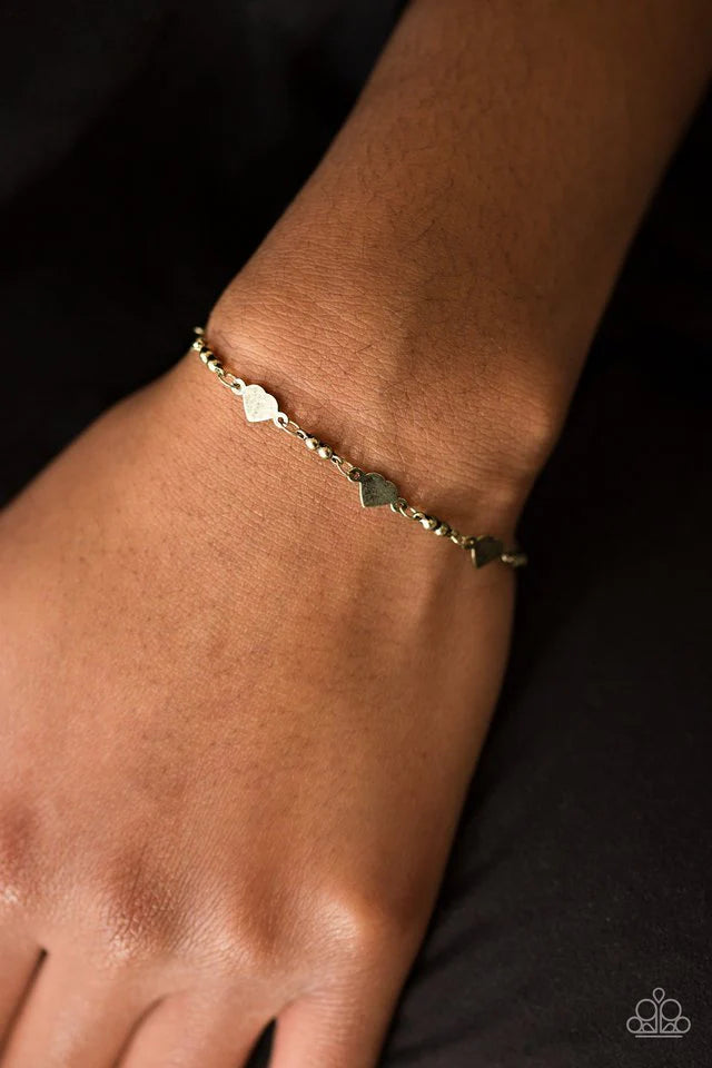 The Way To My Heart  - Brass bracelet