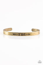 Load image into Gallery viewer, Brave and Bold  -Brass Bracelet
