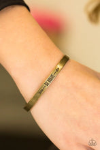Load image into Gallery viewer, Brave and Bold  -Brass Bracelet
