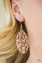 Load image into Gallery viewer, Glistening Gardens  - COPPER Earrings--
