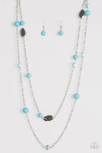 Load image into Gallery viewer, Hitting A Glow Point -Blue Necklace &amp; Blue Bracelet  SET SOLD TOGETHER
