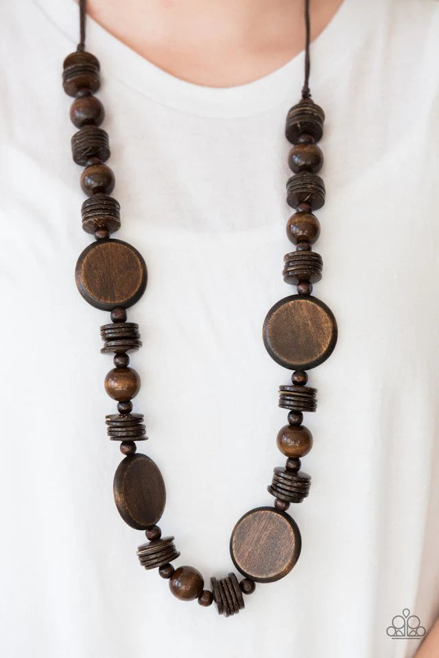 Tiki Tonga -BROWN  Necklace