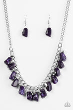 Load image into Gallery viewer, Rocky Shores -PURPLE NECKLACE
