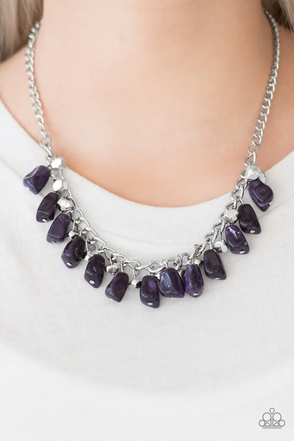 Rocky Shores -PURPLE NECKLACE