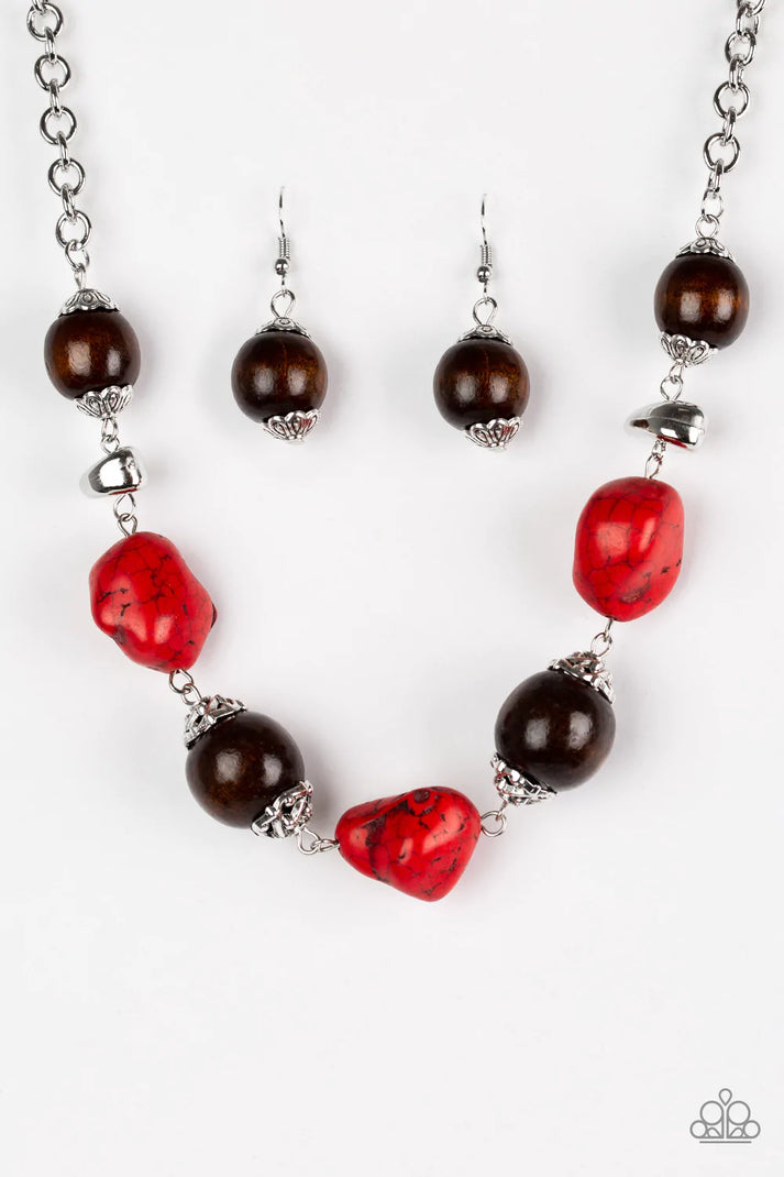 Earth Goddess -Red/Brown Necklace & Gorgeously Grounded SET SOLD TOGETHER (Copy)