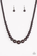 Load image into Gallery viewer, Party Pearls - Black Necklace
