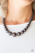 Load image into Gallery viewer, Party Pearls - Black Necklace
