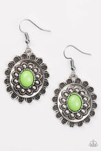 Load image into Gallery viewer, Summer Blooms - Green  Earrings
