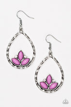 Load image into Gallery viewer, Lotus Laguna  - purple Earrings
