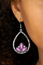 Load image into Gallery viewer, Lotus Laguna  - purple Earrings
