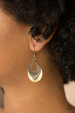 Load image into Gallery viewer, Totally Terrestrial - Brass  EARRINGS
