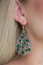 Load image into Gallery viewer, CERTAINLY COURTIER  - GREEN Earrings
