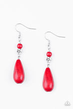 Load image into Gallery viewer, Sandstone Sunflowers -RED Earring
