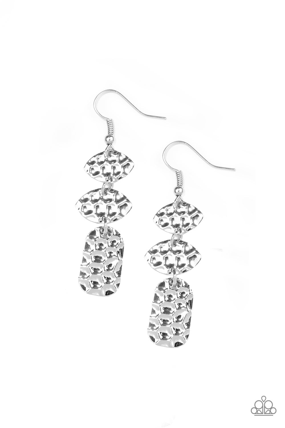 NINE TO HIVE--Silver  EARRINGS