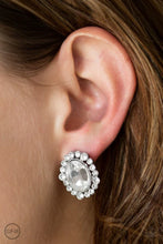Load image into Gallery viewer, Hold Court -  WHITE  CLIP ON Earrings
