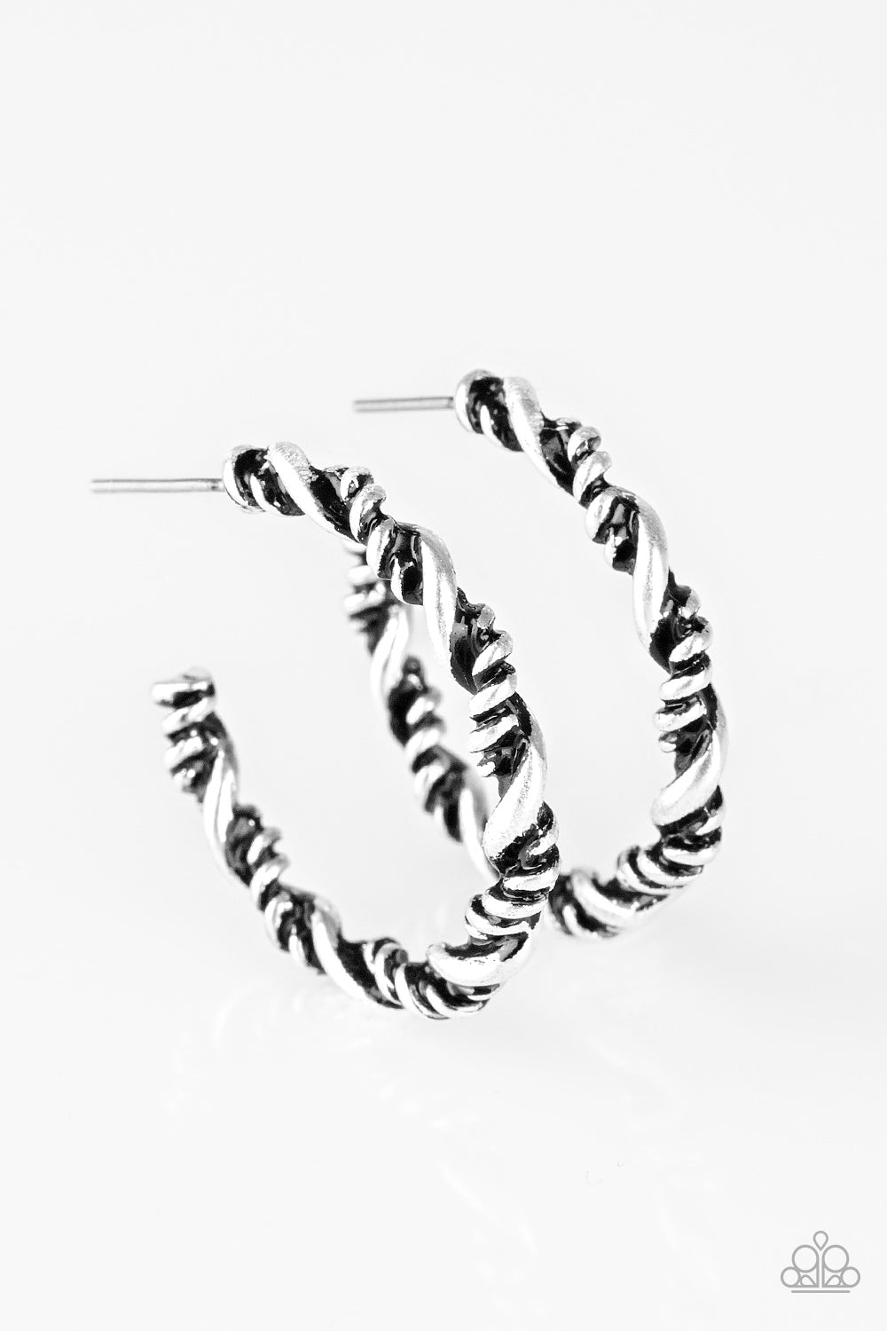 Plainly Panama - SILVER Hoop Earrings