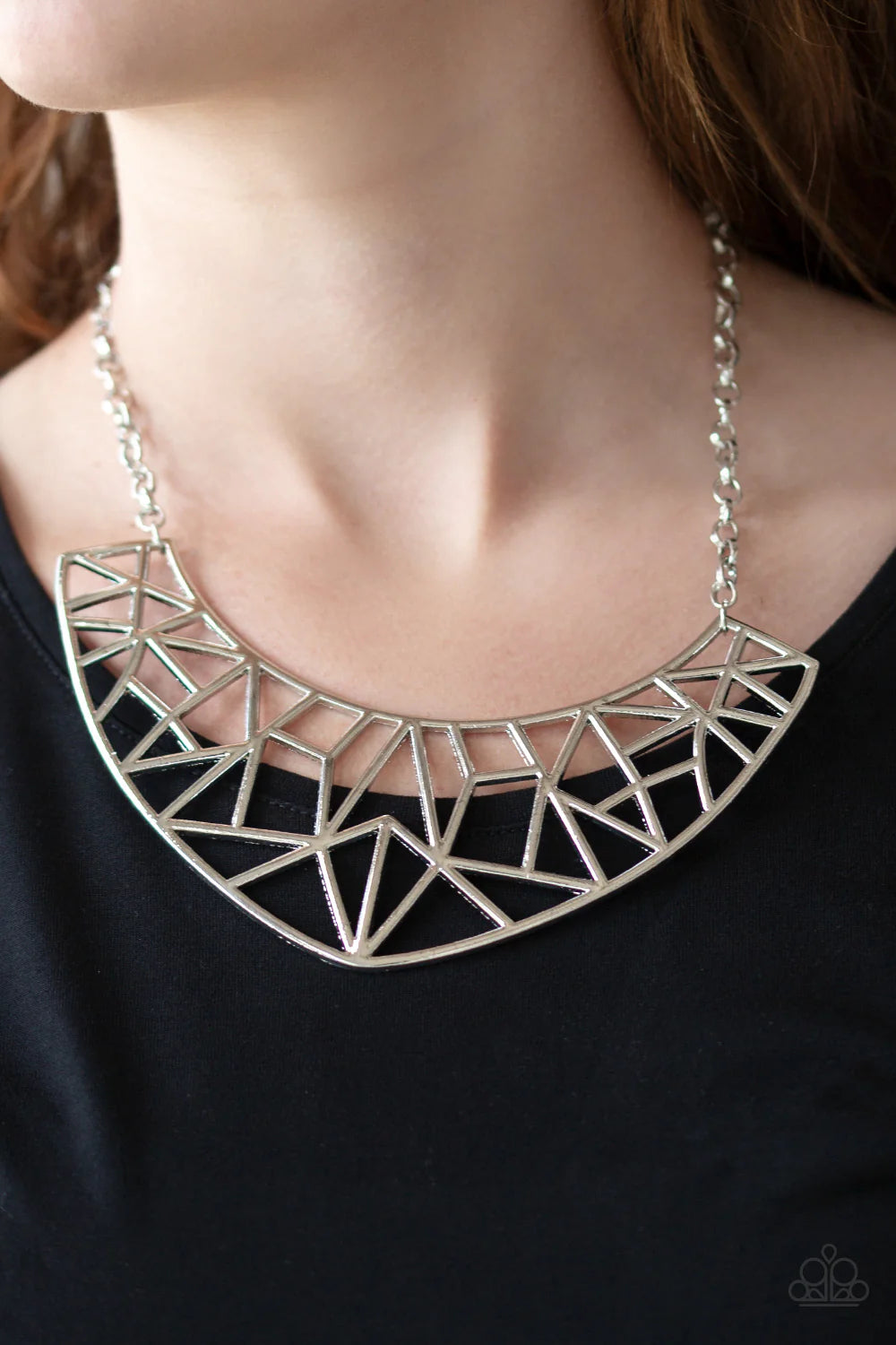 Strike While Haute  -SILVER  Necklace
