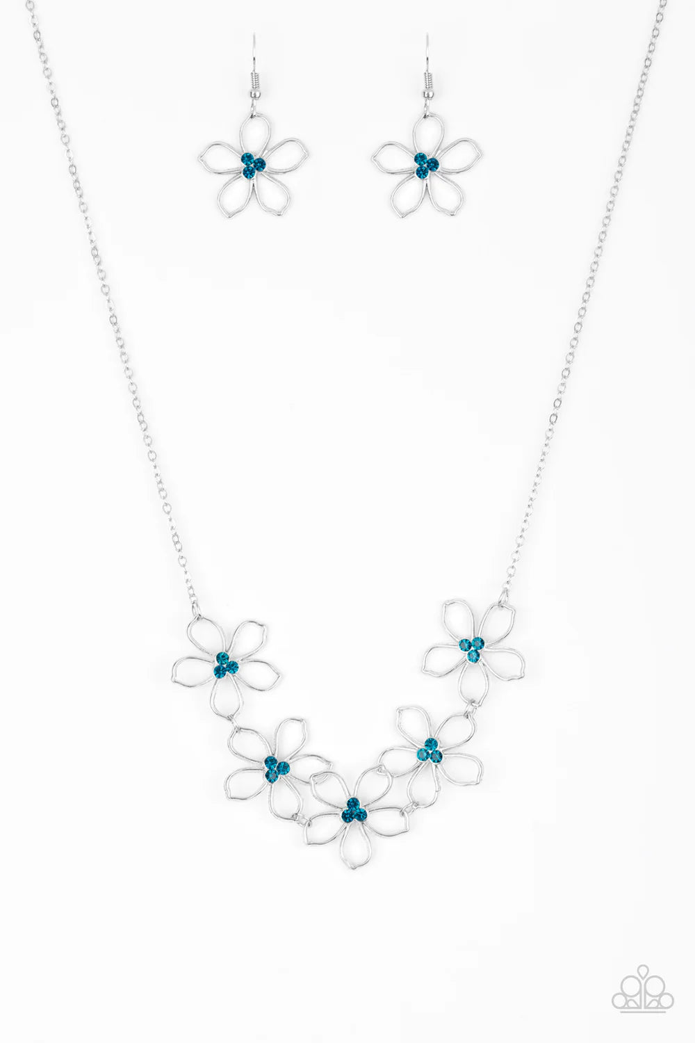 Hoppin Hibiscus  -BLUE Necklace