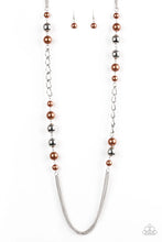 Load image into Gallery viewer, Uptown Talker -Brown Necklace &amp; All Dressed Uptown Brown Bracelet  SET SOLD TOGETHER
