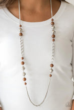 Load image into Gallery viewer, Uptown Talker -Brown Necklace &amp; All Dressed Uptown Brown Bracelet  SET SOLD TOGETHER
