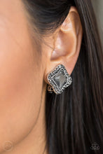 Load image into Gallery viewer, Royal Fandom- Silver   CLIP ON Earrings
