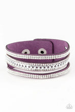 Load image into Gallery viewer, Rollin In Rhinestone - Purple  BRACELET (Copy)
