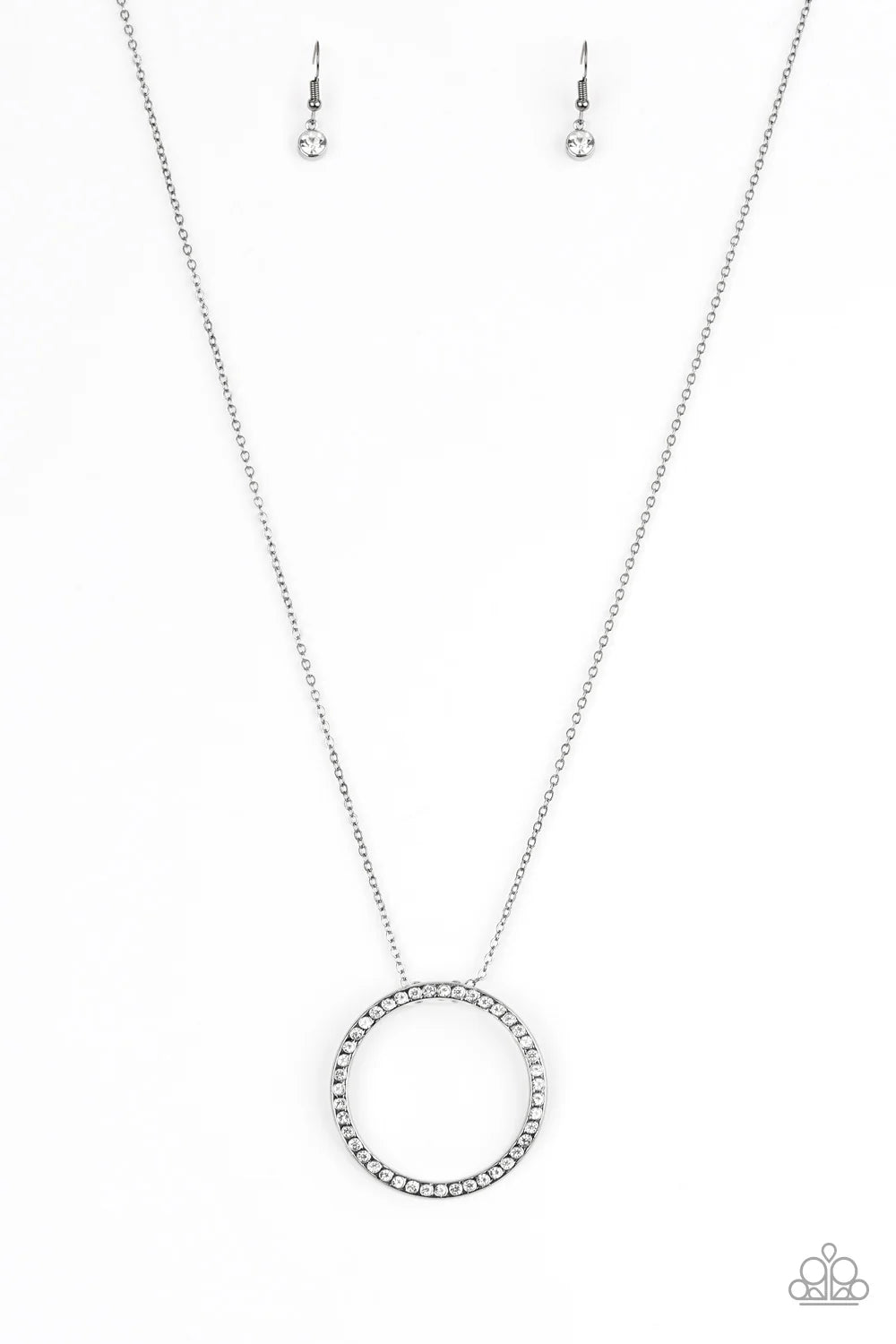 Center Of Attention   -Black  Necklace