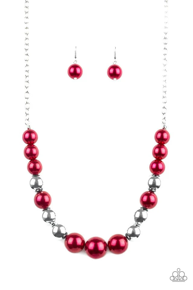 Take Note - RED Necklace
