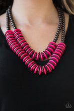 Load image into Gallery viewer, Dominican Disco- Pink Necklace
