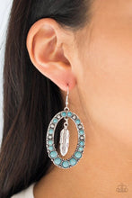 Load image into Gallery viewer, PUT IT UP A FLIGHT -BLUE EARRINGS
