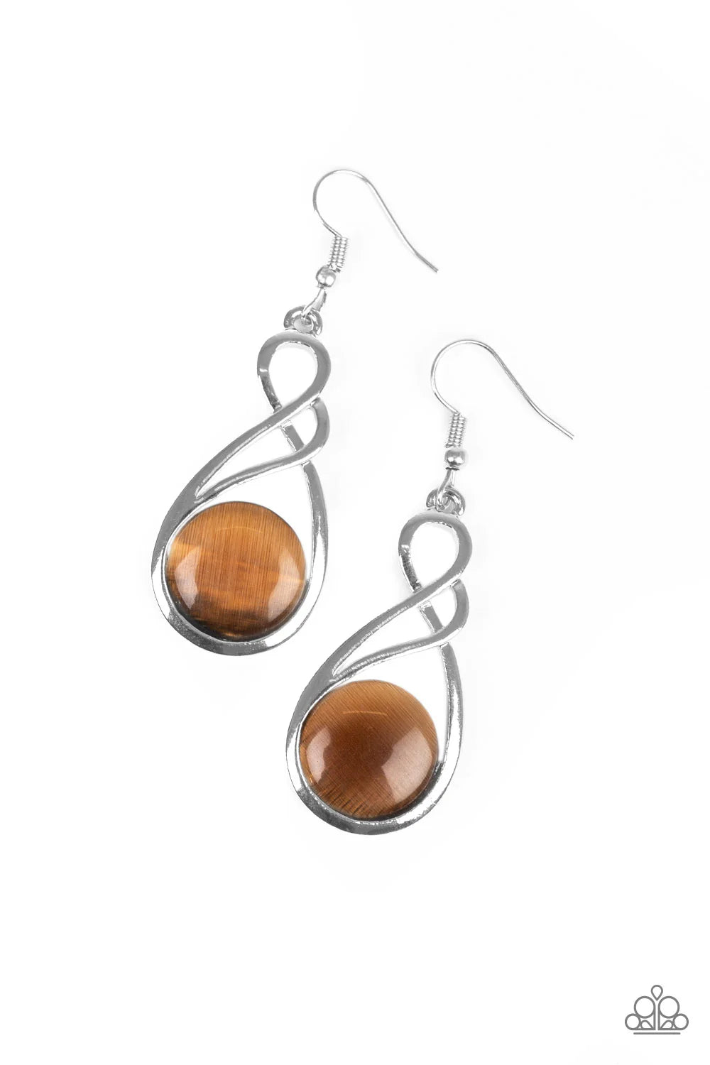 Swept Away - Brown  Earrings