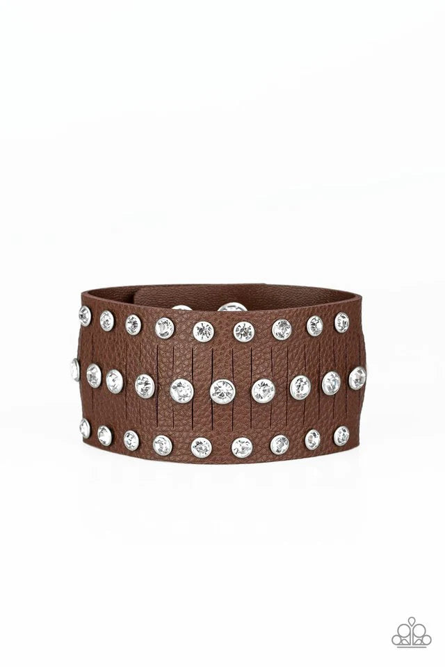 Now Taking The Stage - Brown  Urban Bracelet