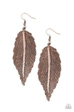 Load image into Gallery viewer, Looking for a Flight - Copper Earrings
