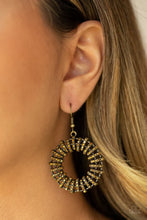 Load image into Gallery viewer, Girl of Your Gleams  - Brass Earring

