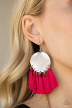 Load image into Gallery viewer, Tassel Tribute - Pink Earring
