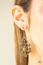 Load image into Gallery viewer, Gatsby Gleamer  -  Brass Earrings
