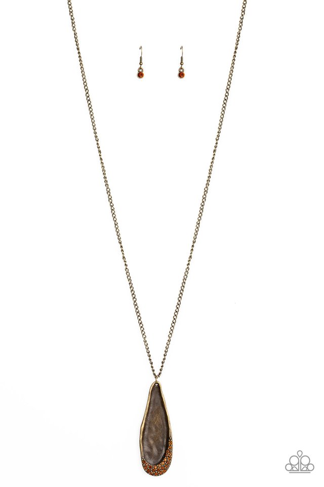 Metro Storm- Borwn Necklace