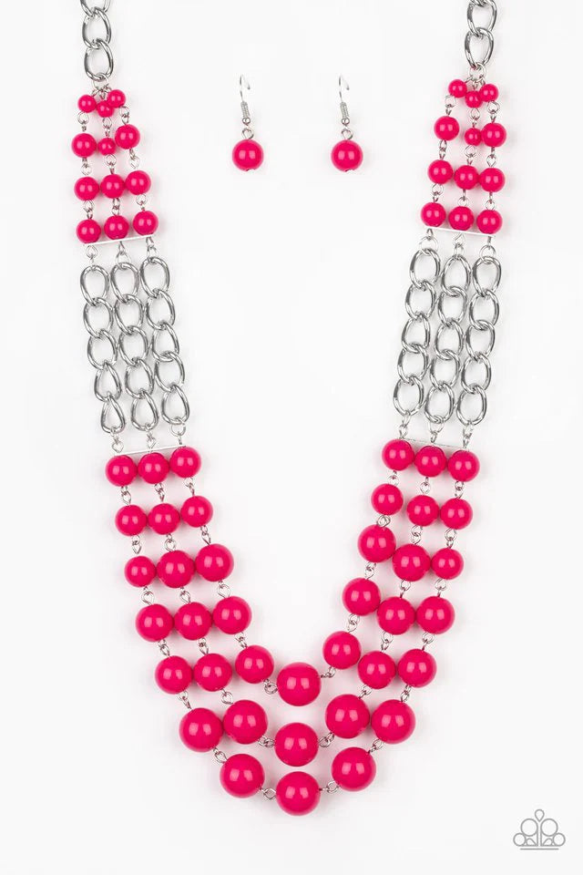 A La Vogue - Pink  Necklace