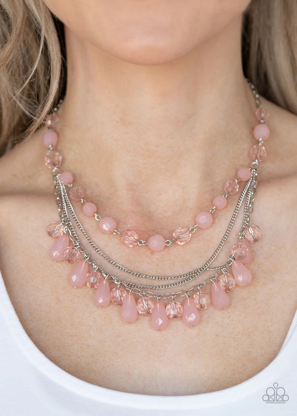 Awe - INSPIRING IRIDESCENCE - PINK NECKLACE