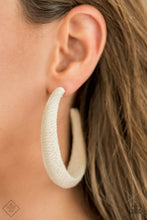 Load image into Gallery viewer, TWINE AND DINE - WHITE EARRINGS
