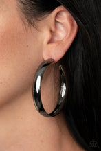 Load image into Gallery viewer, Bevel In It -Black  EARRINGS
